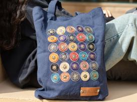 Navy Espresso Capsules Tote bag