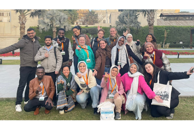DiaMiGo students posing in the Tahrir campus
