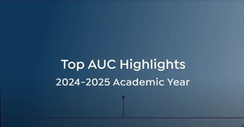 Text: Top AUC Highlights 2024-2025 Academic Year