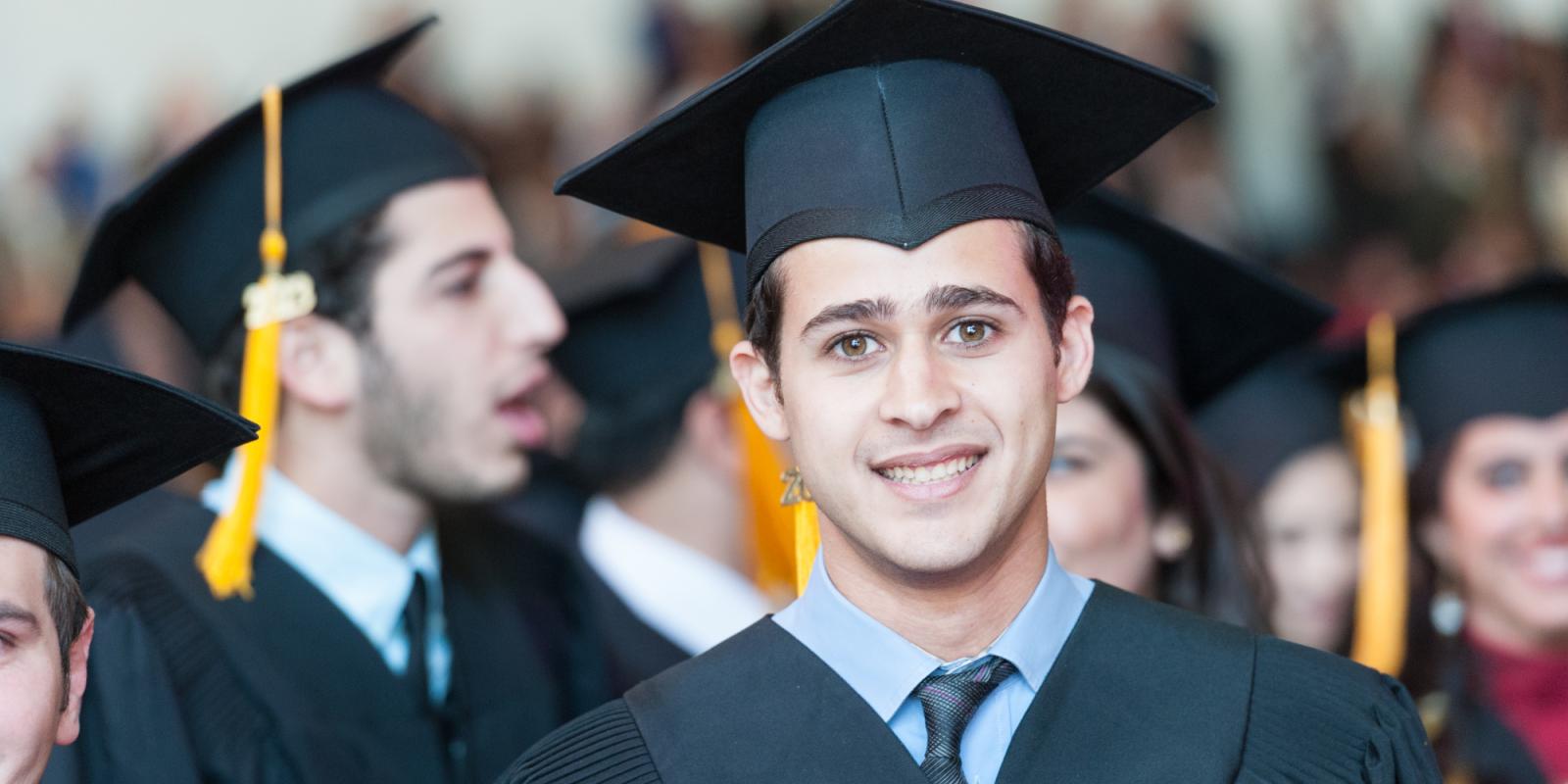 AUC graduate student during graduation 