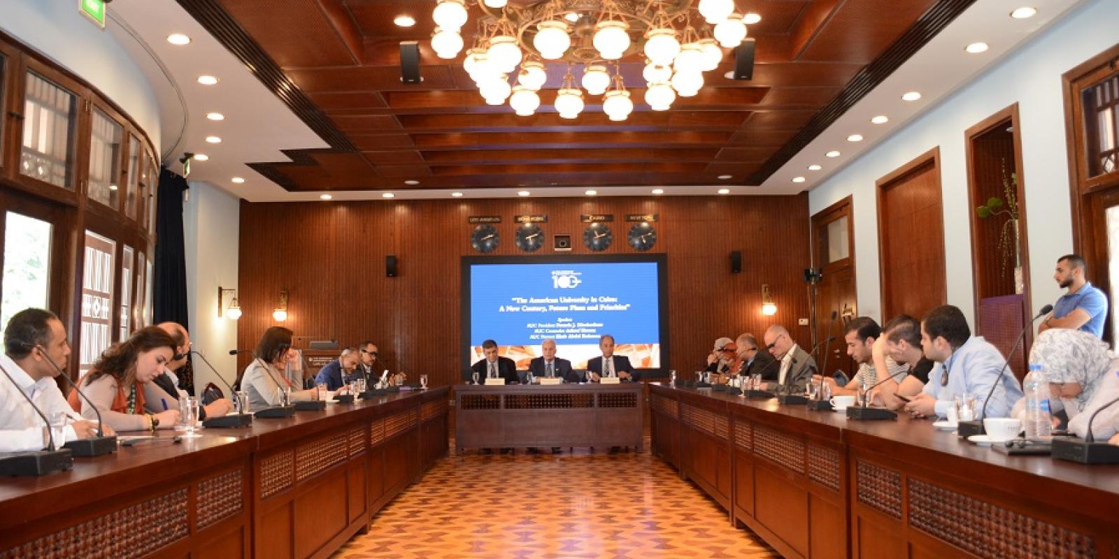 AUC Discusses Future Plans and Priorities in a Media Roundtable Discussion