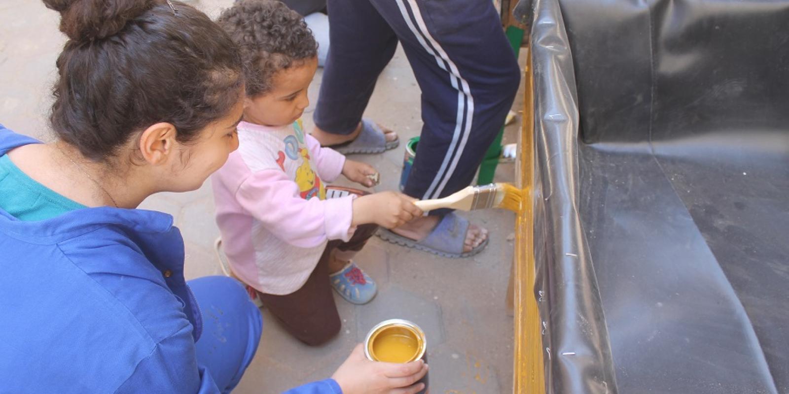 AUC Students Establish Sustainable Rooftop Community Garden in Informal Cairo Neighborhood
