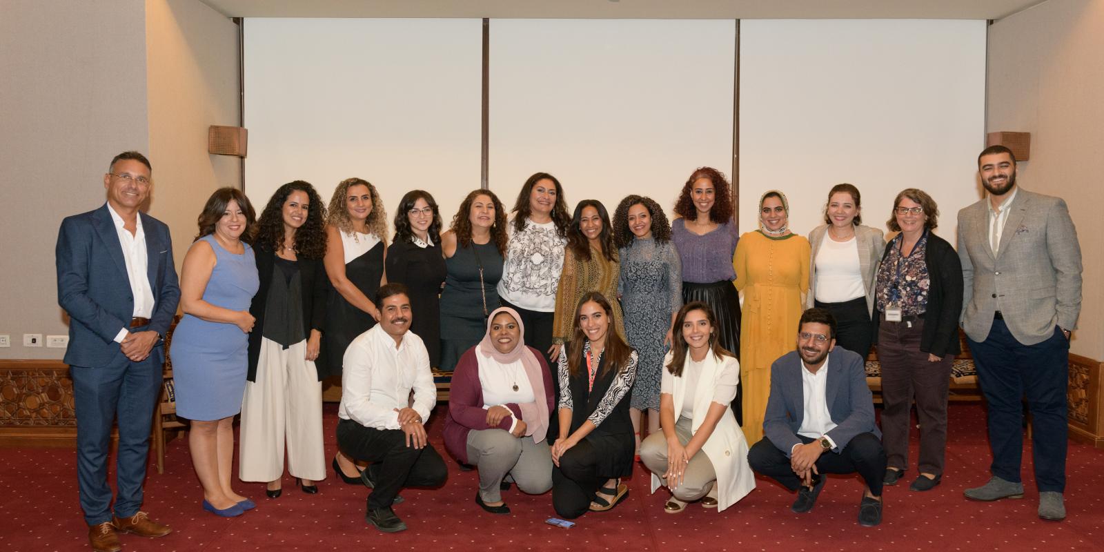 Group of men and women