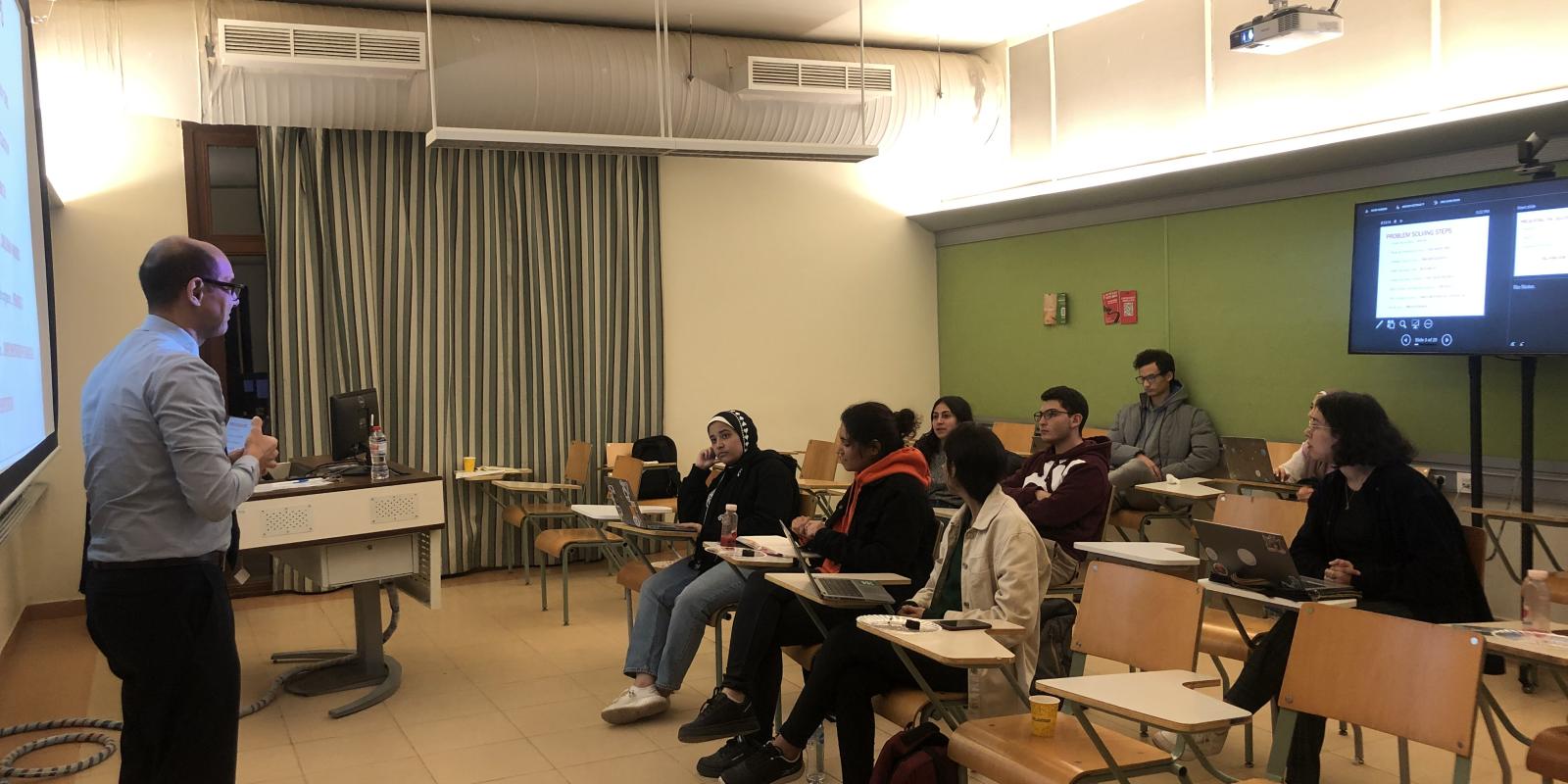 Classroom with students and teacher