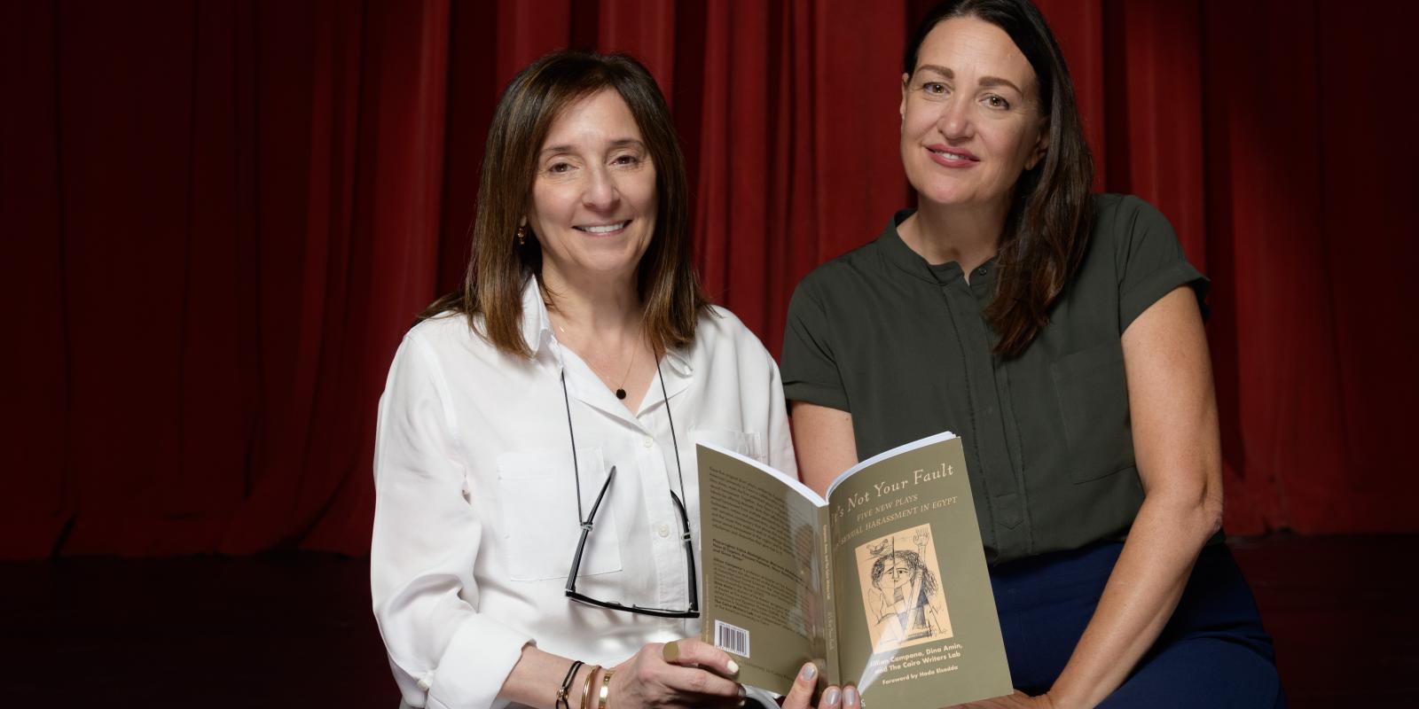 Dina Amin and Jilliam Campana, principal investigators of the award-winning Msh Zanbik anti-harassment research project