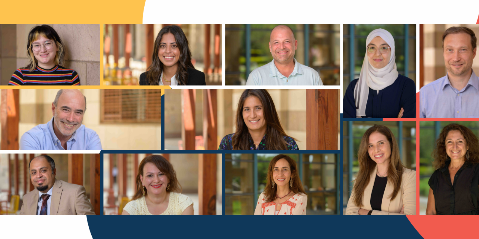 Headshots of men and women