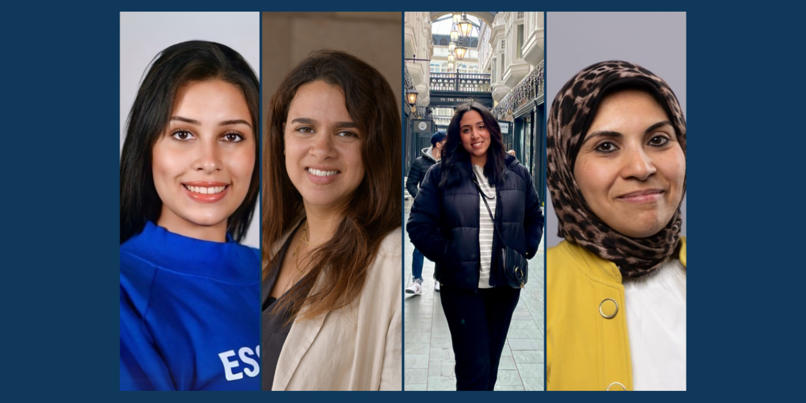 A collection of four women's photos