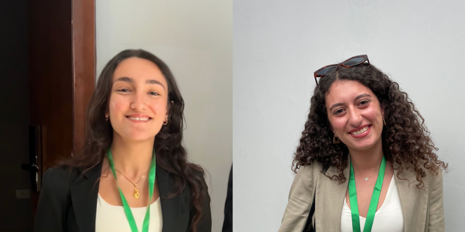 Two students smile at the camera at the Regional AFS Youth Assembly