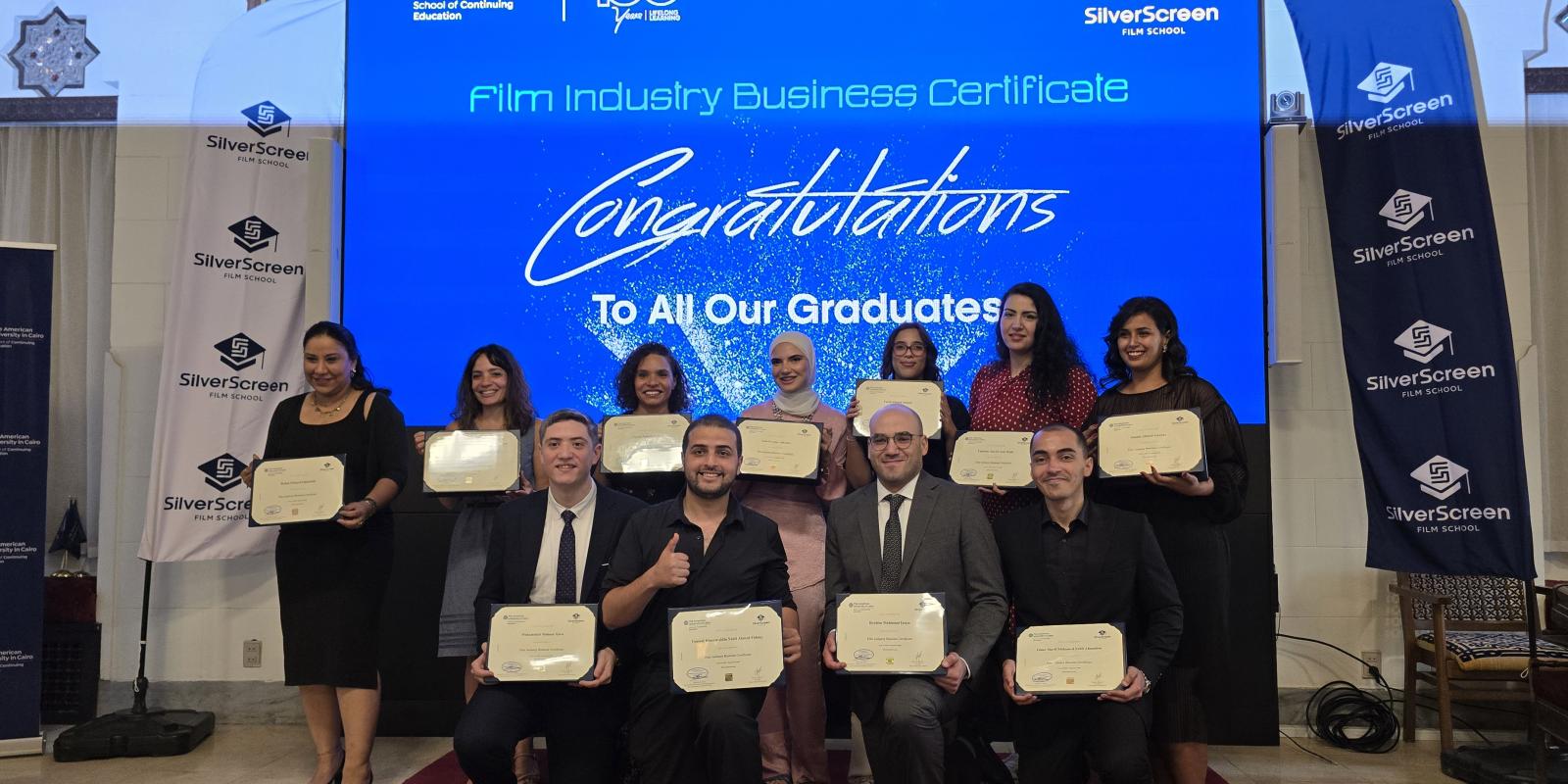 Graduates of the first cohort of the Film Industry Business Certificates 