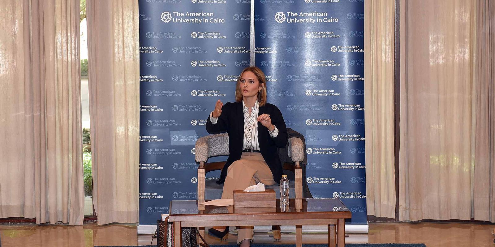 Professor Seham Elmrayed Speaking to Journalists 