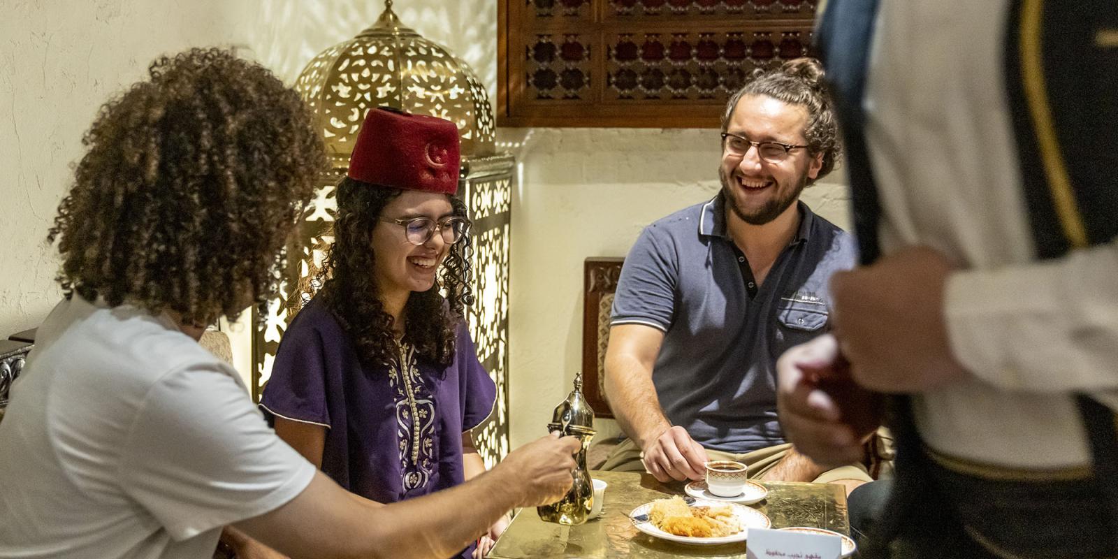 a group of international students at khan el khalili