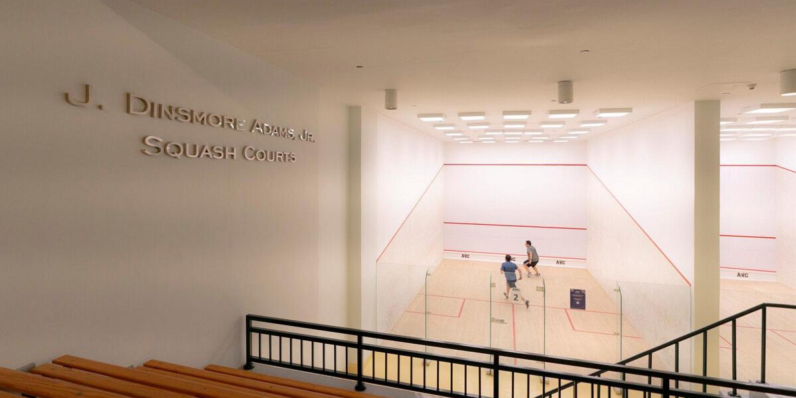 squash court inside it