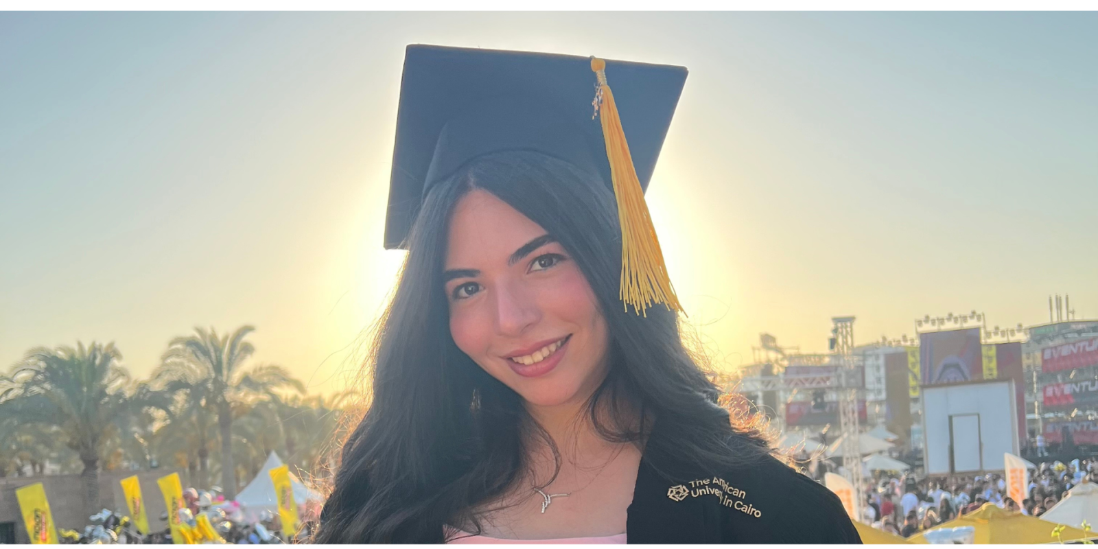 Lina Kamel at graduation