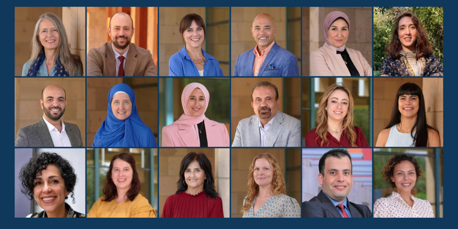 A collage of new faculty members