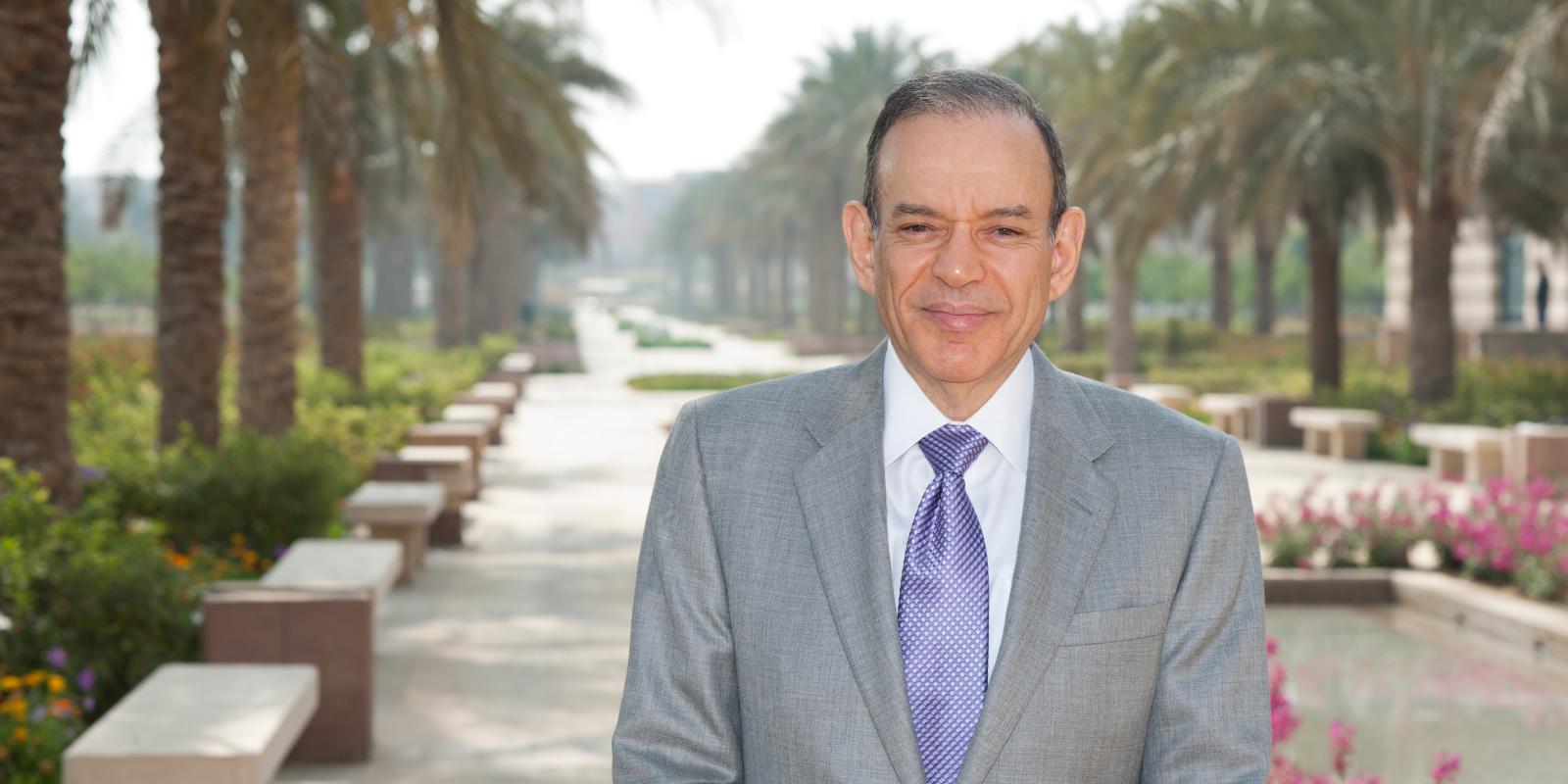Atef Eltoukhy in the AUC gardens