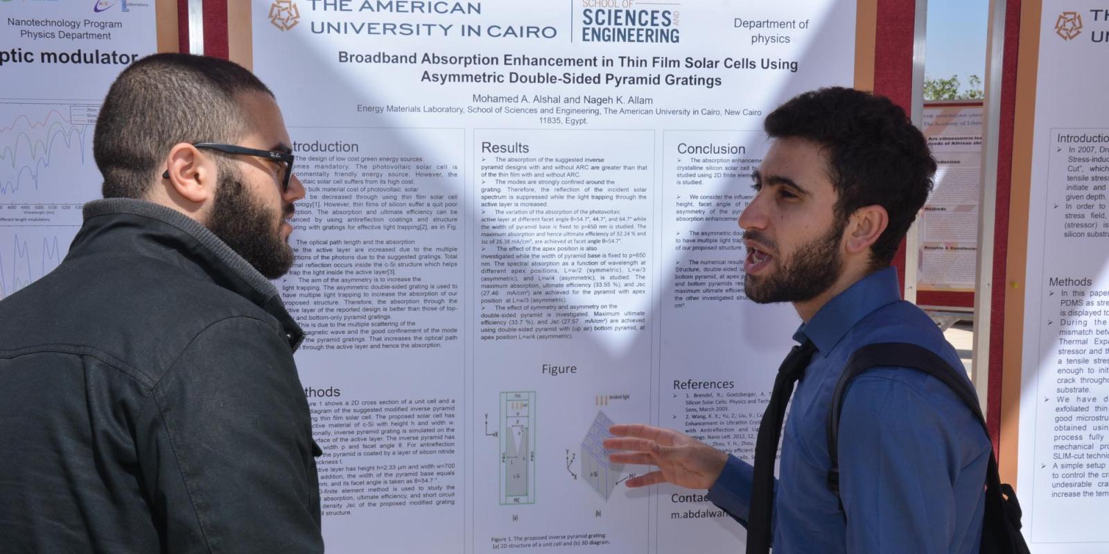 More than 100 students and faculty members presented their research at AUC Research Day