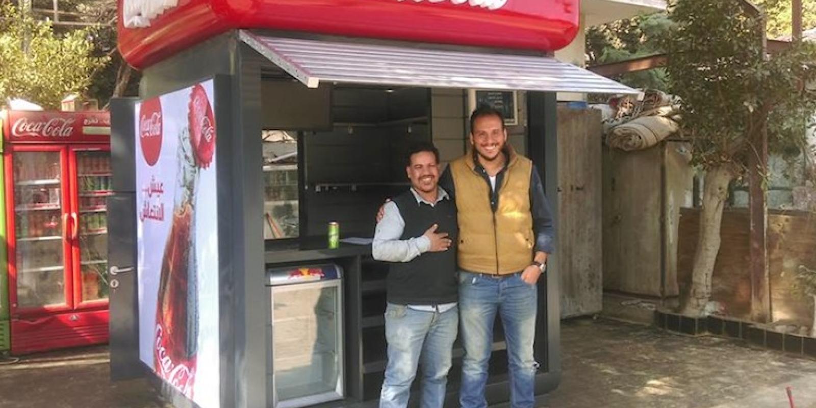 Mahmoud El Shimi, owner of Carnival Victoria kiosk in Maadi, after Tatweer substituted his old kiosk with a new one