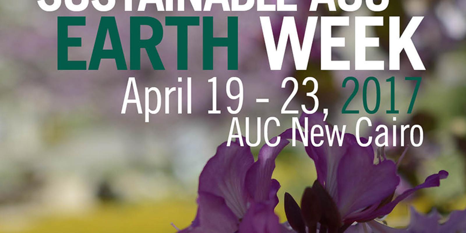 AUC's Earth week will run from April 19 - 23