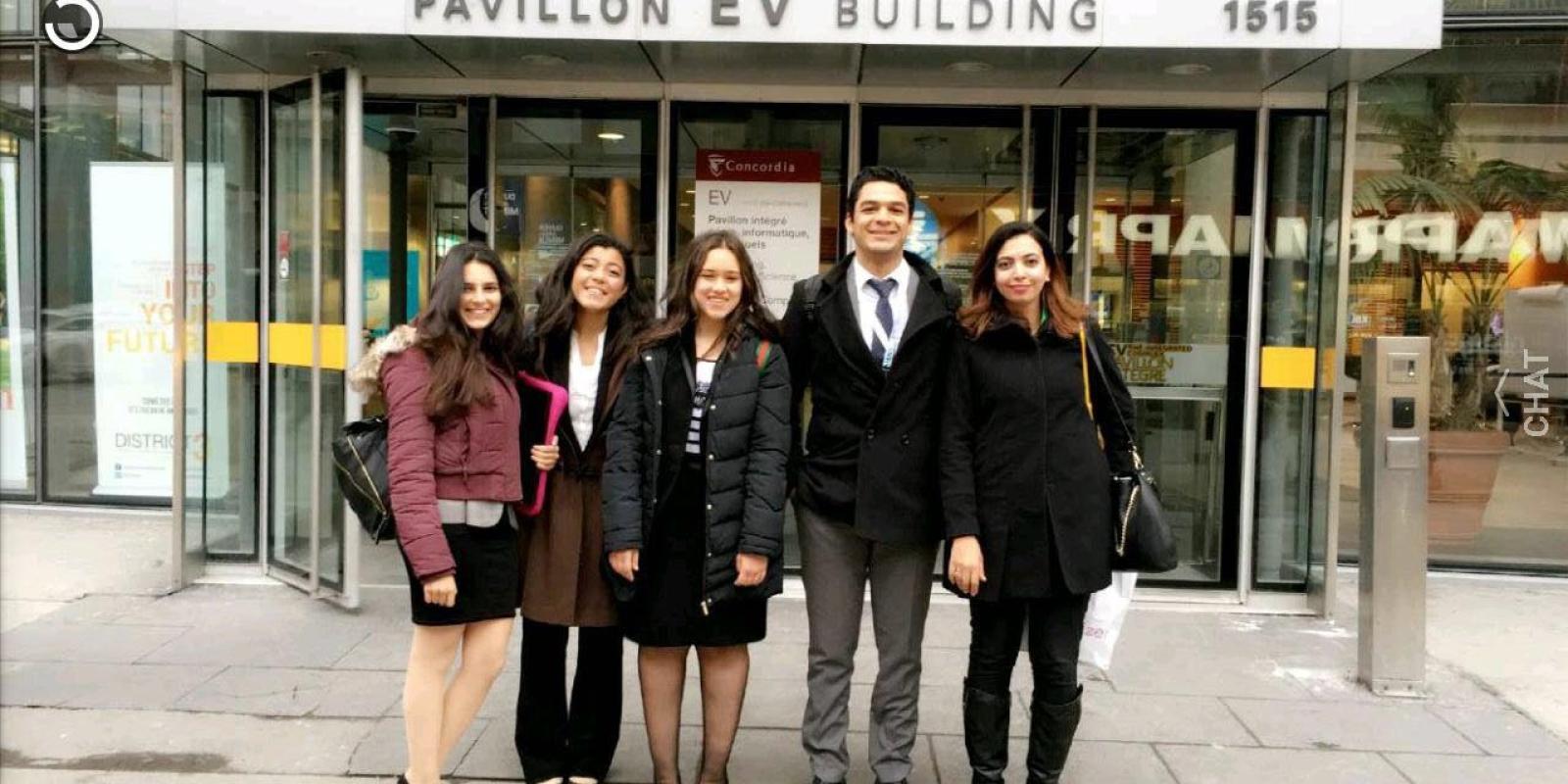 Four AUC undergraduate students competed in the Engineering and Commerce Case Competition