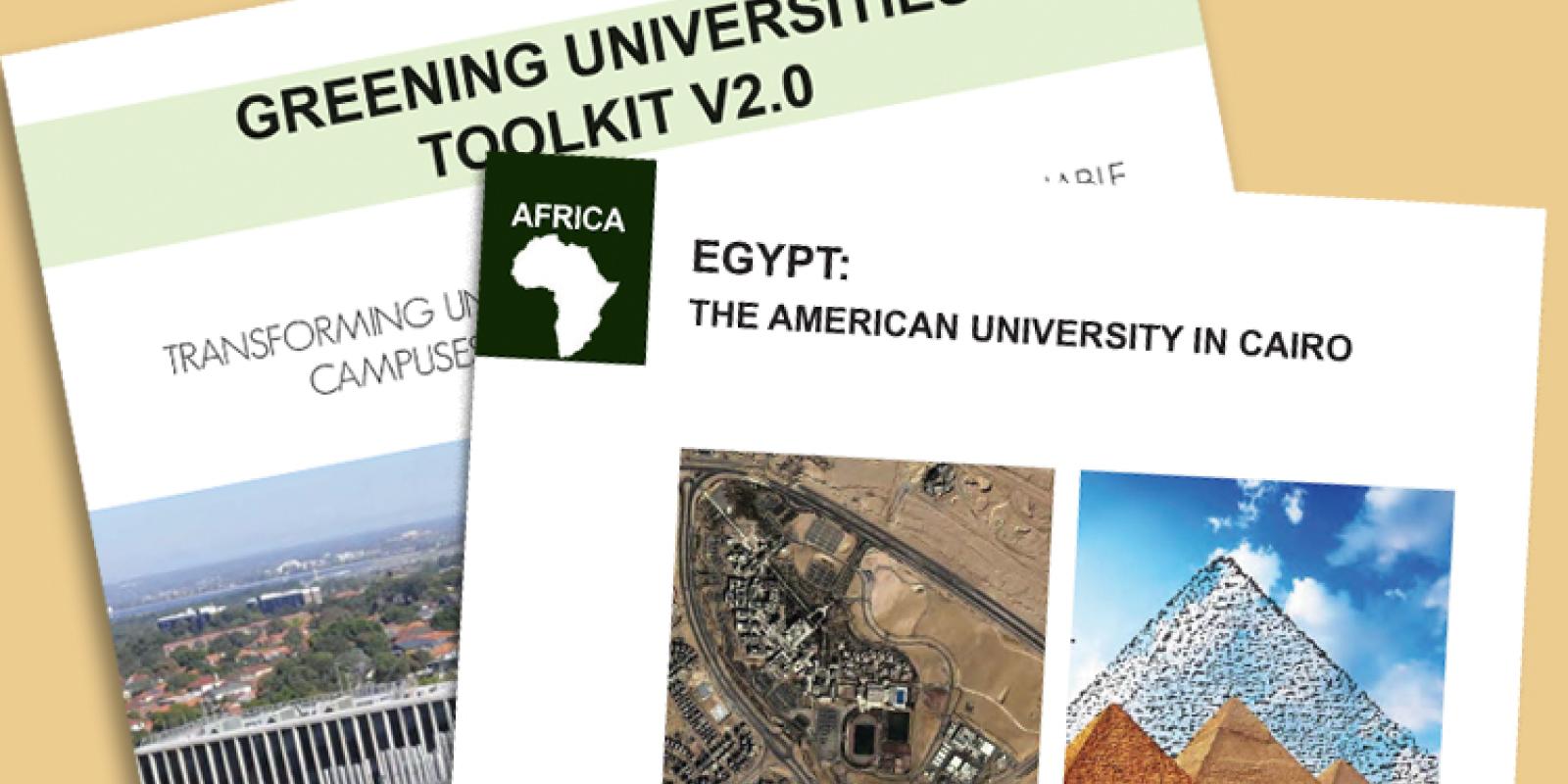 AUC is the only university in the region featured in the UNEP's Greening Universities Toolkit