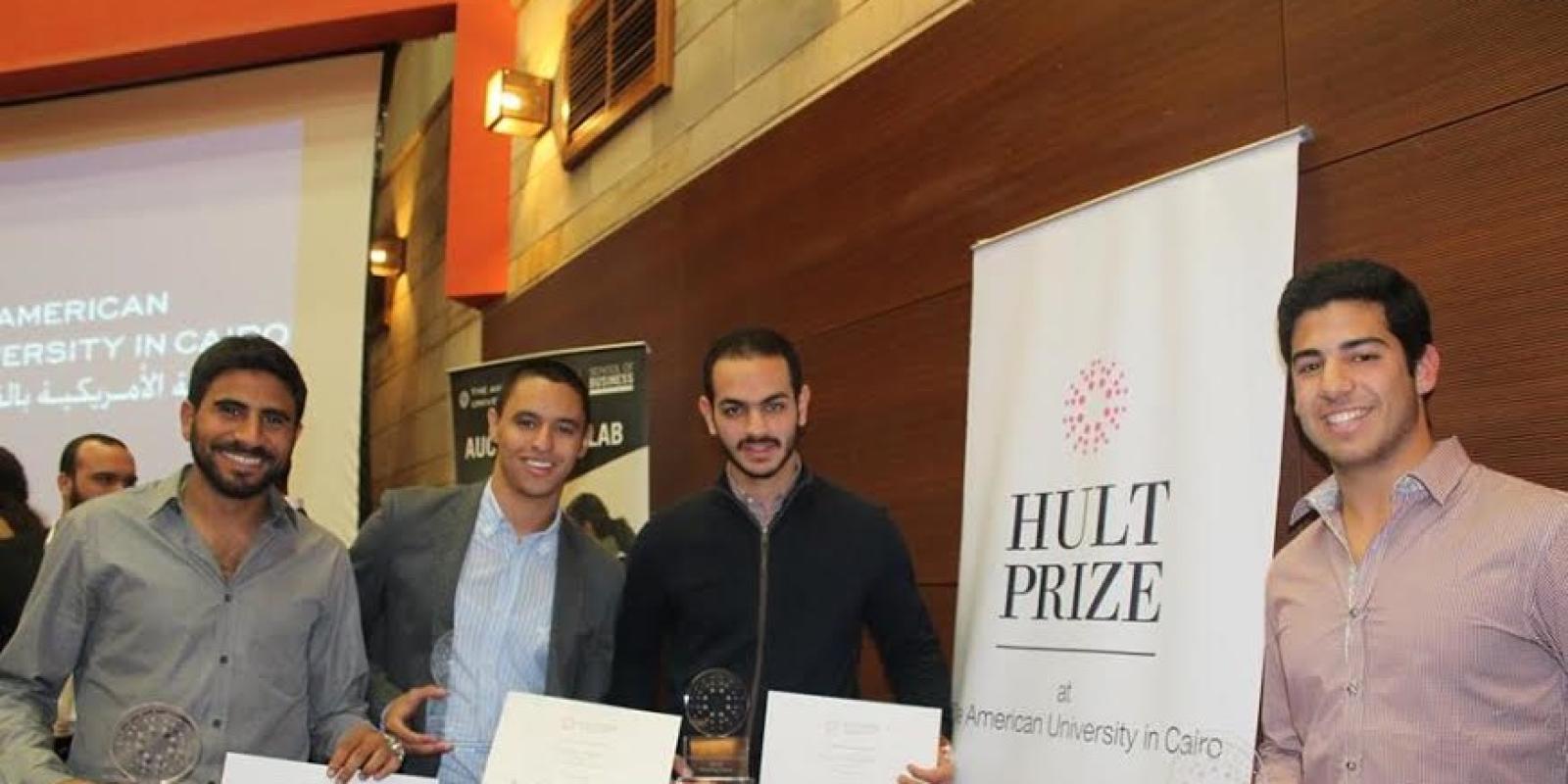 AUC&rsquo;s winning team Nexu will advance to the regional finals of the Hult Prize Challenge
