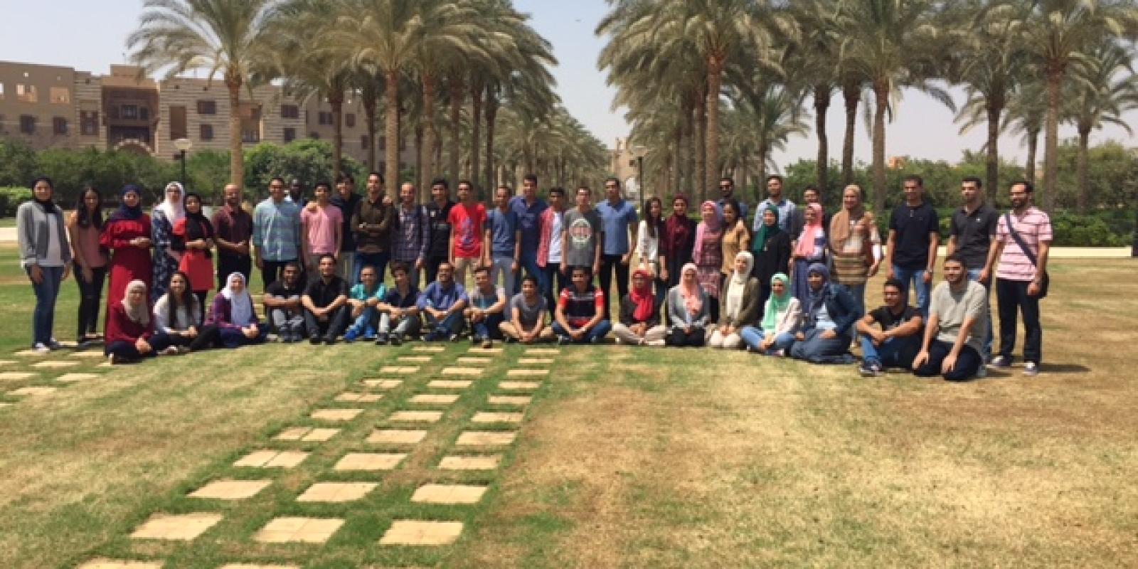 The full group of 2017/2018 Al-Ghurair Scholars.