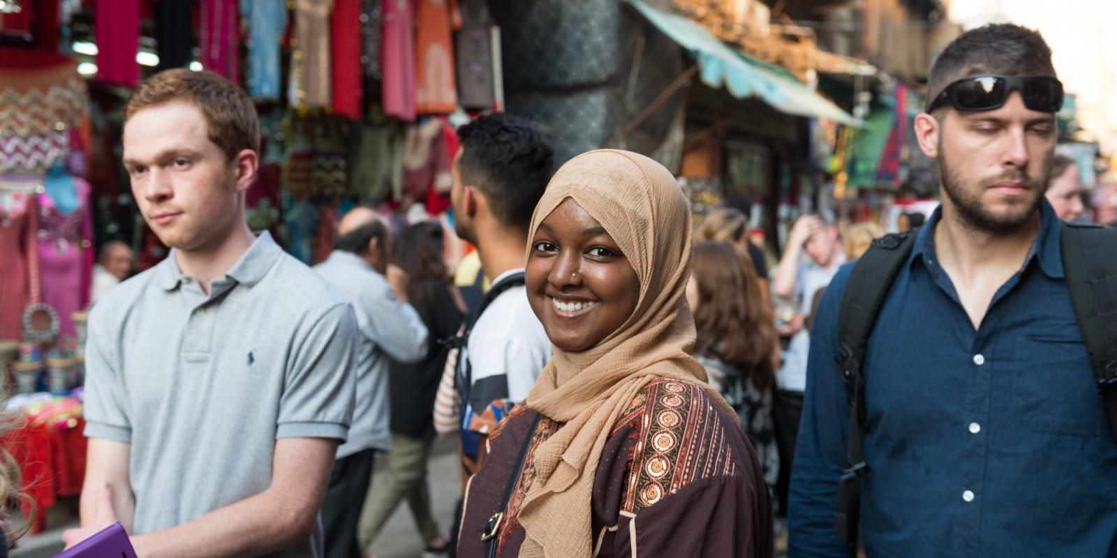 International students tour Cairo as part of their introduction to AUC