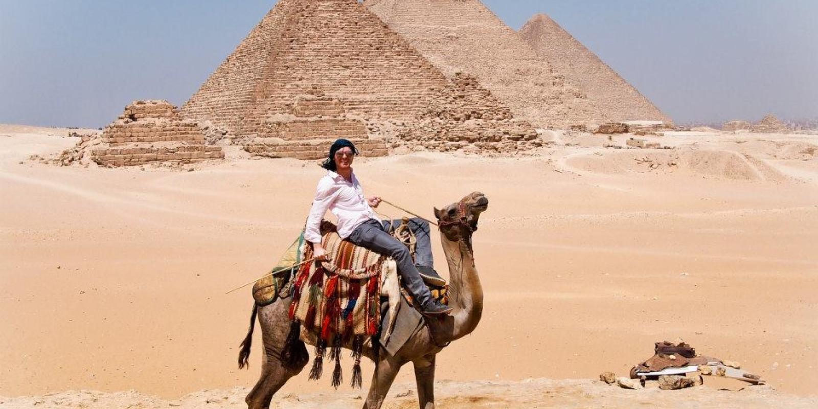 Kuehl at the Giza Pyramids