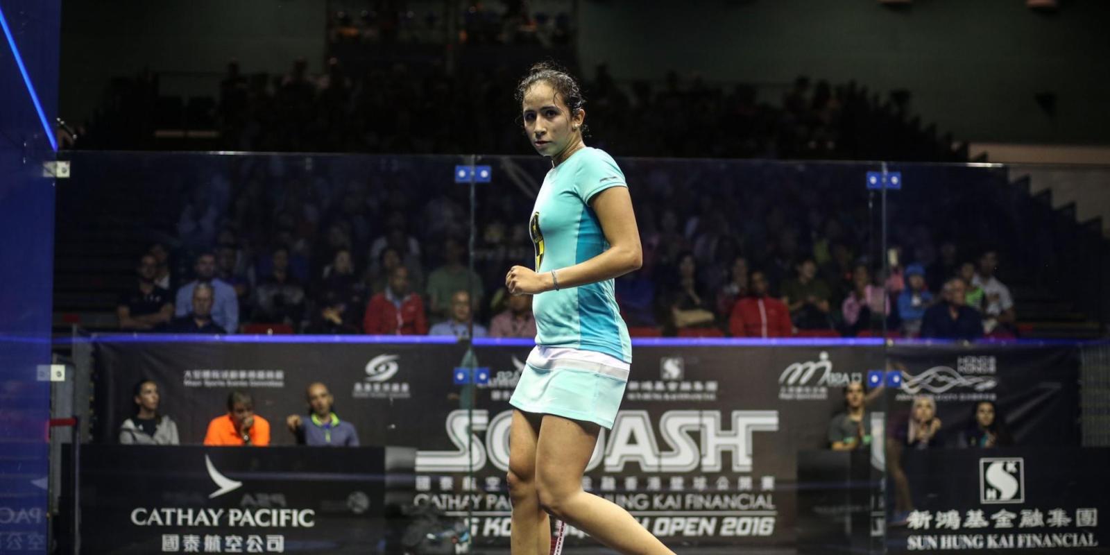 Nouran Gohar at the 2016 Hong Kong Squash Open
