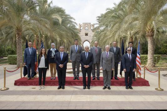 attending participants of Minister of Civil Aviation visit