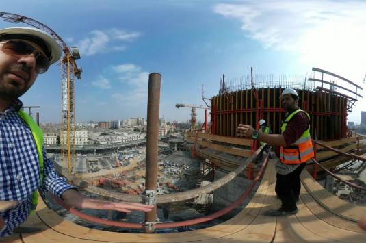 Ibrahim Abotaleb-Maspero construction site