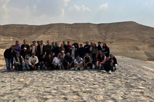 Students at Wadi Degla Protectorate