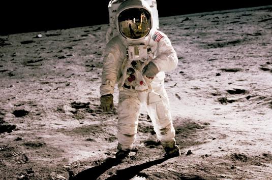 Astronaut on the moon