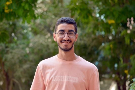 Mazen Tawfik smiles at the camera