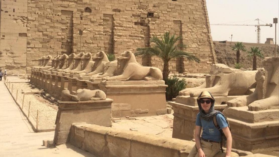 First Pylon’ of Necanebo I and II at Karnak temple in Luxor.