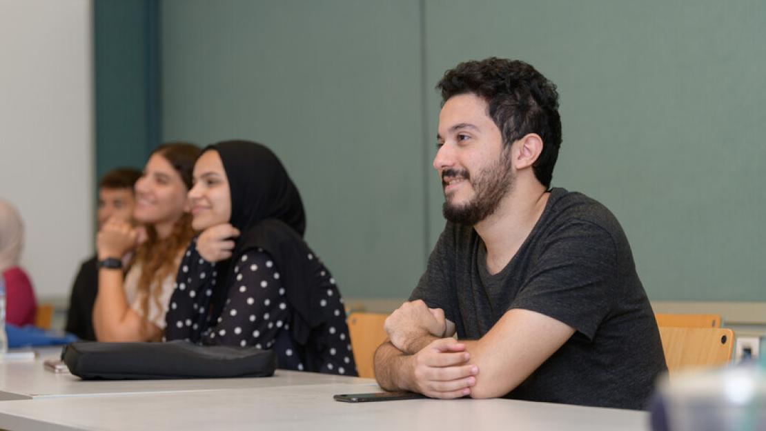 Students in a classroom at AUC