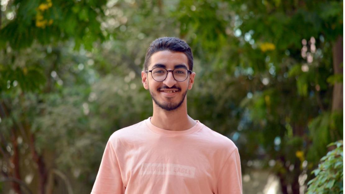 Mazen Tawfik smiles at the camera