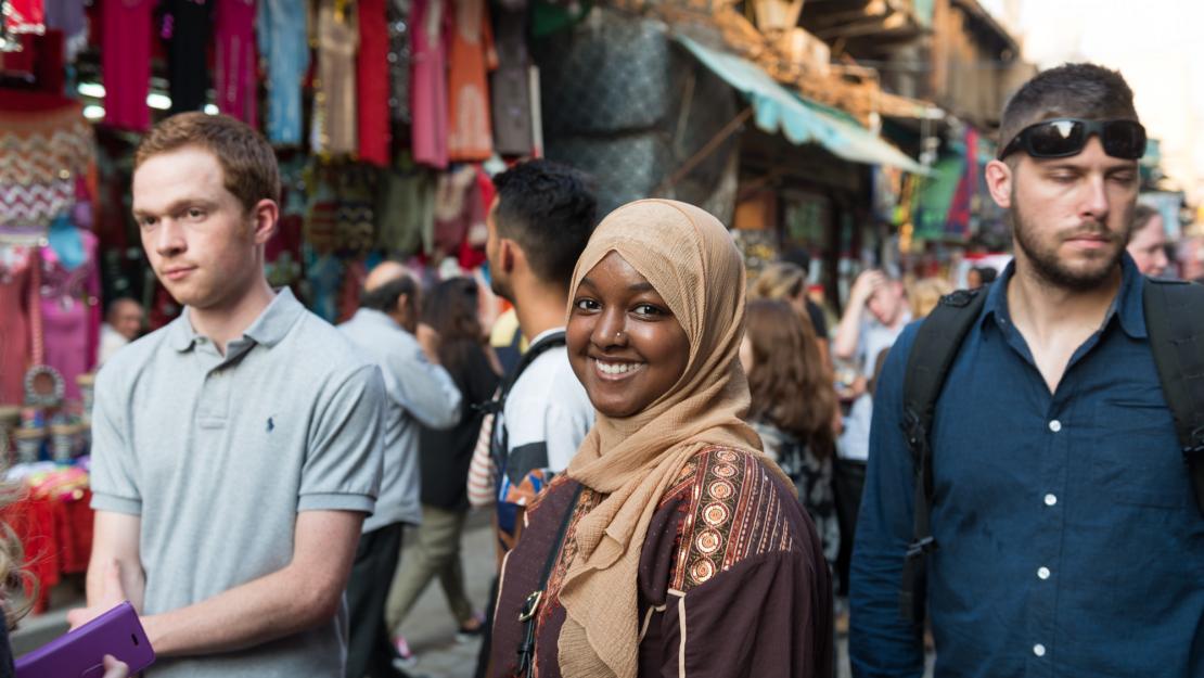 International students tour Cairo as part of their introduction to AUC