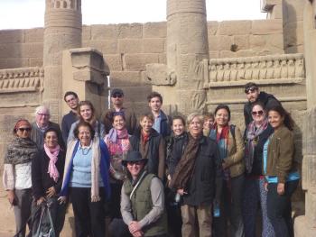 AUC Egyptology Unit at the Isis temple at Phil&aelig;