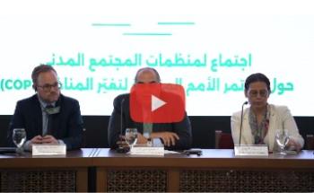 Three people sitting in a panel