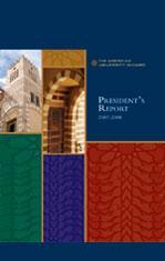 Book cover with old islamic design and islamic buildings