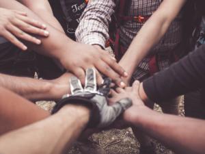 a picture of hands held together