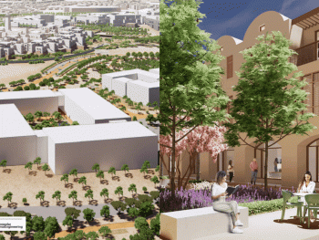 Image of a 3D Rendering of the Extended Education Hub and NextGen&nbsp;Student Living and Learning Spaces 