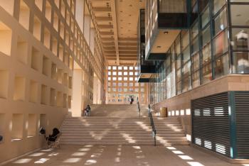 Landscape shot of the AUC Library