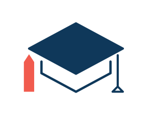 an icon of a graduation cap