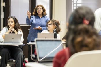 faculty member teaching