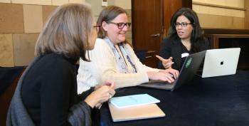 faculty on a roundtable 