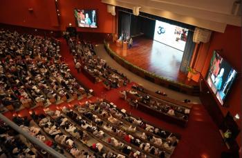 Audience attending the Nile TESOL conference in Bassily Hall