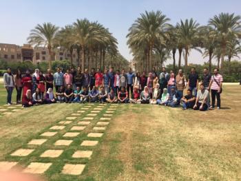 The full group of 2017/2018 Al-Ghurair Scholars.