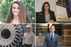 As part of the AUC Career Center's Internship Program, students Rachel Naguib, Rana Gouda, Marwan Kamel and Mohamed El Sadek gained valuable career experience